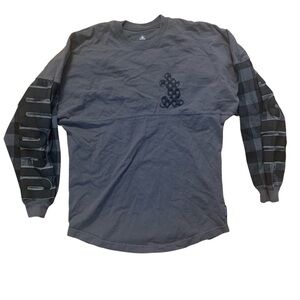 Disney Spirit Jersey Womens Size Extra Small (XS) Black Gray Mickey Mouse Flaw